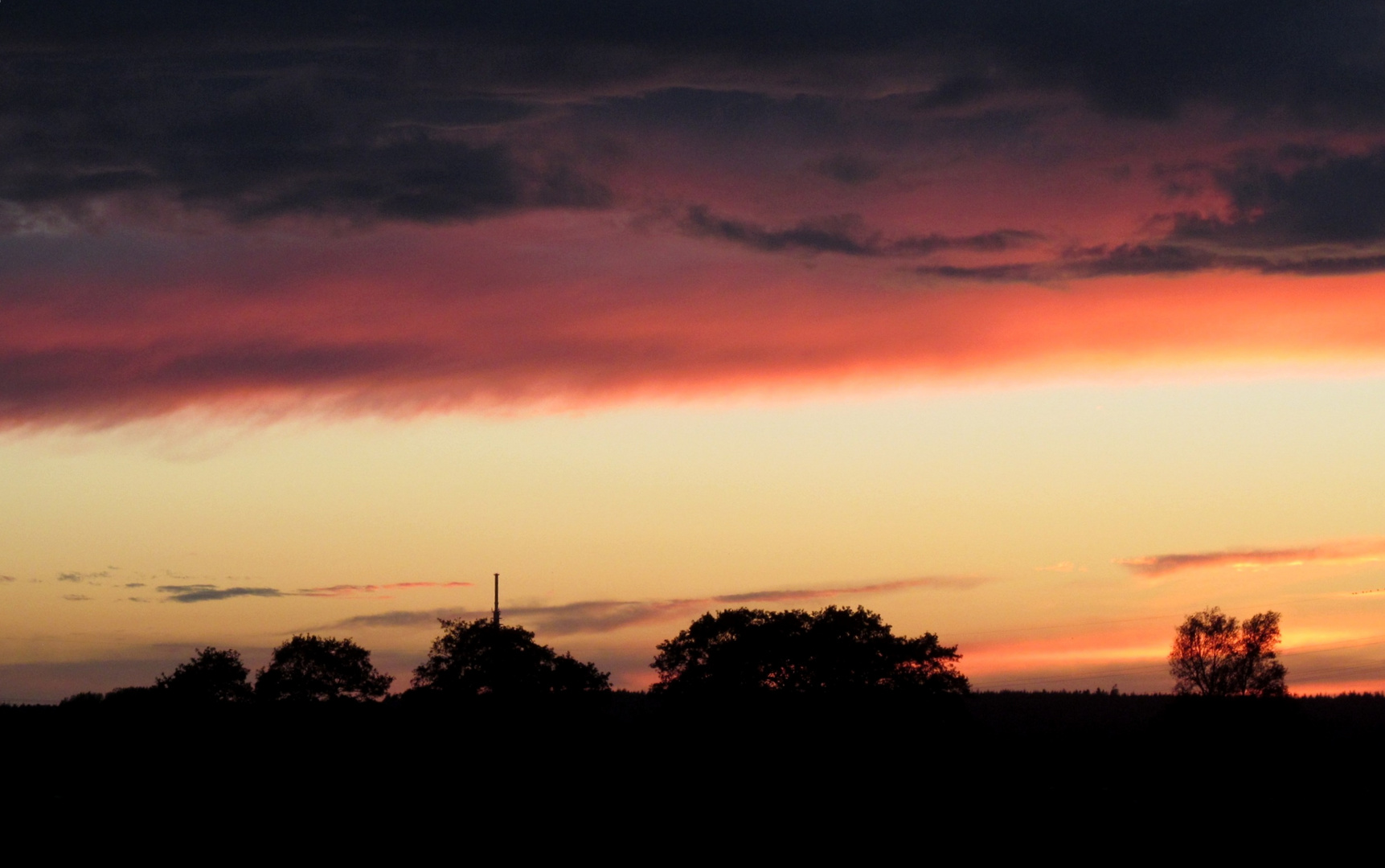 Sonnenuntergang im Moor ...