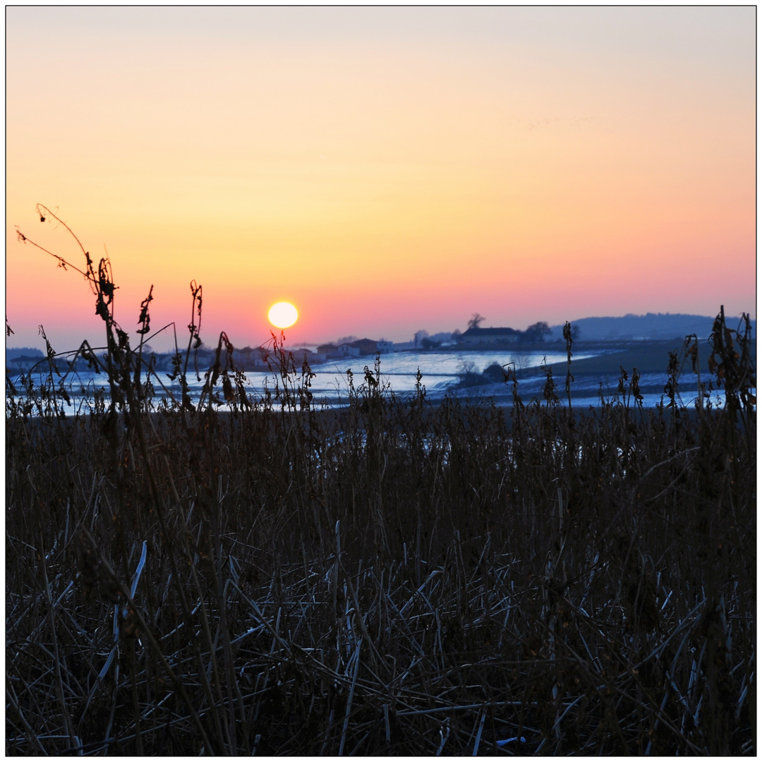 Sonnenuntergang im Mühlviertel