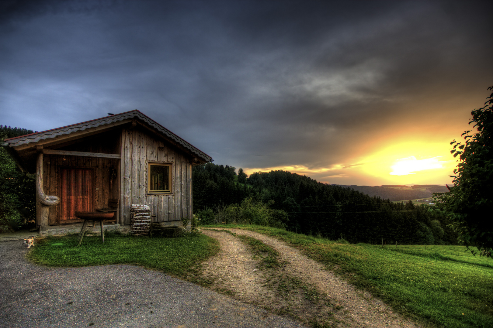 Sonnenuntergang im Mühlviertel