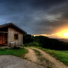 Sonnenuntergang im Mühlviertel