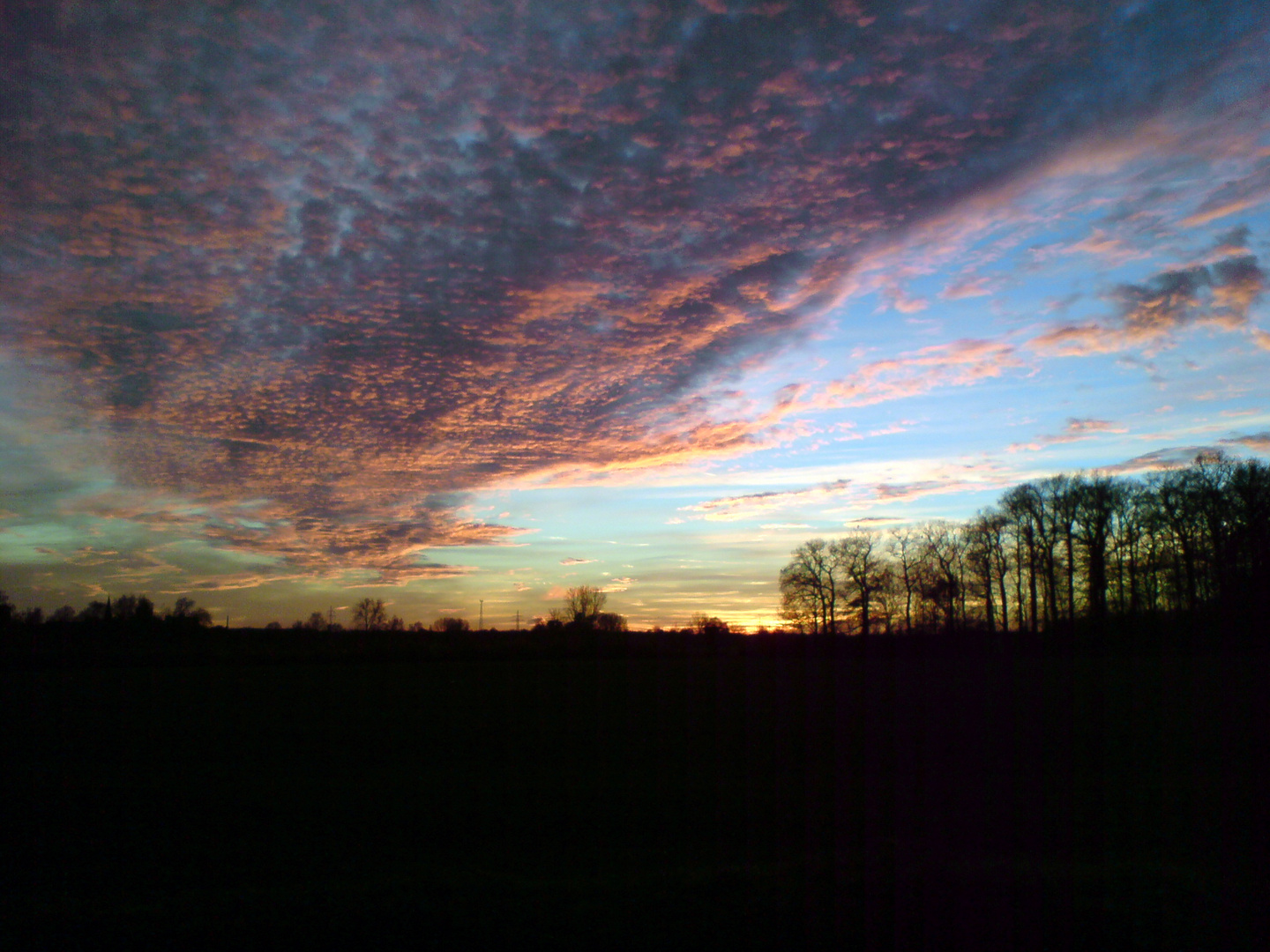 Sonnenuntergang im Münsterland