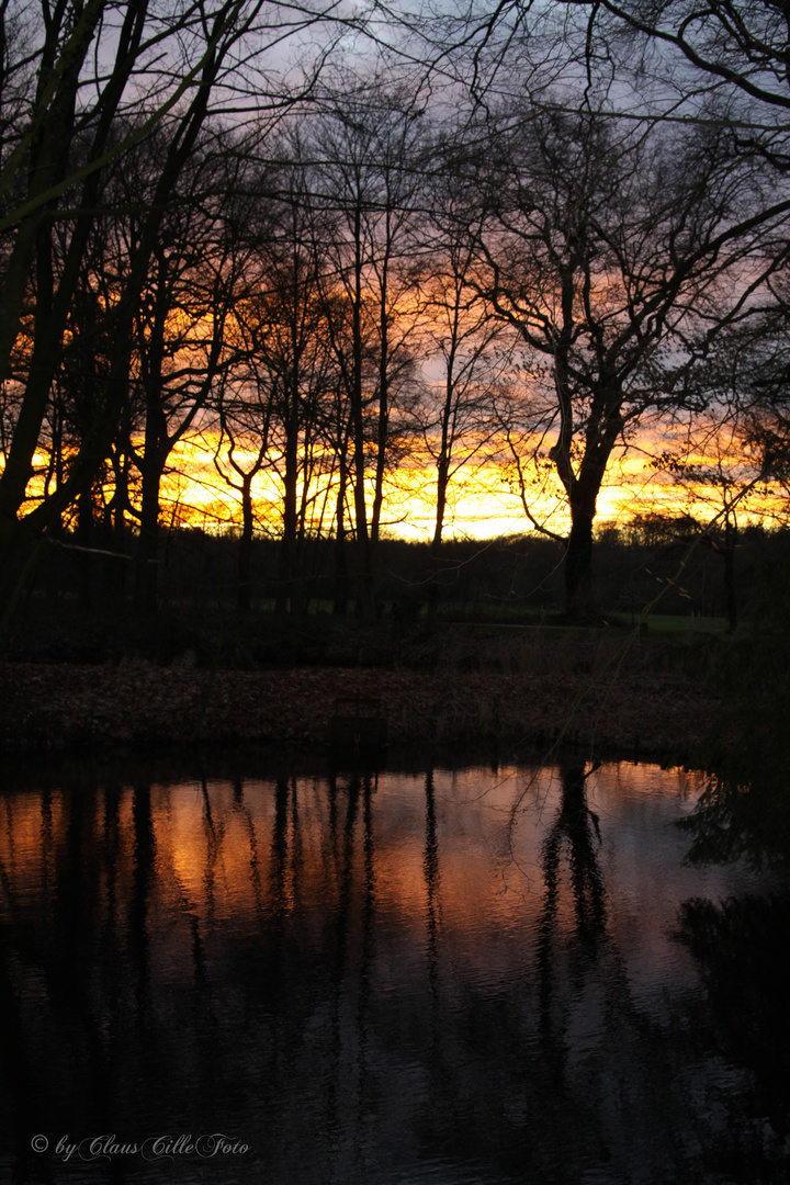 Sonnenuntergang im Münsterland