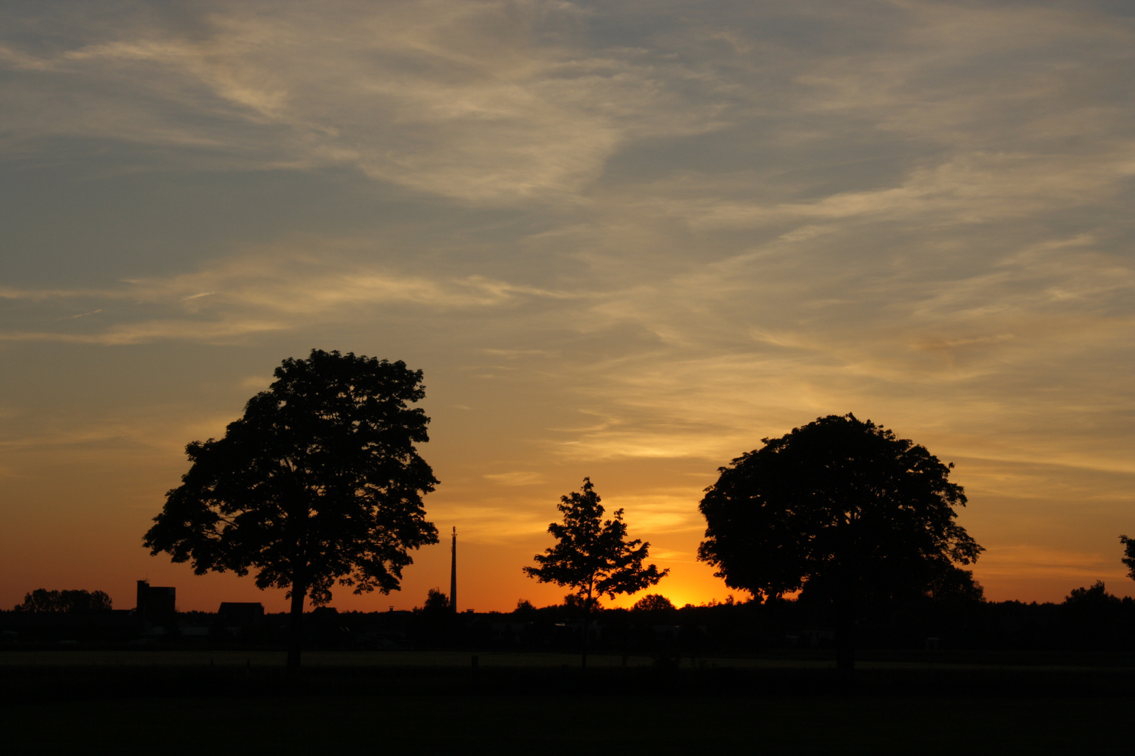 Sonnenuntergang im Münsterland