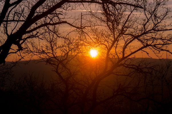Sonnenuntergang im Naheland am 17.02.2019