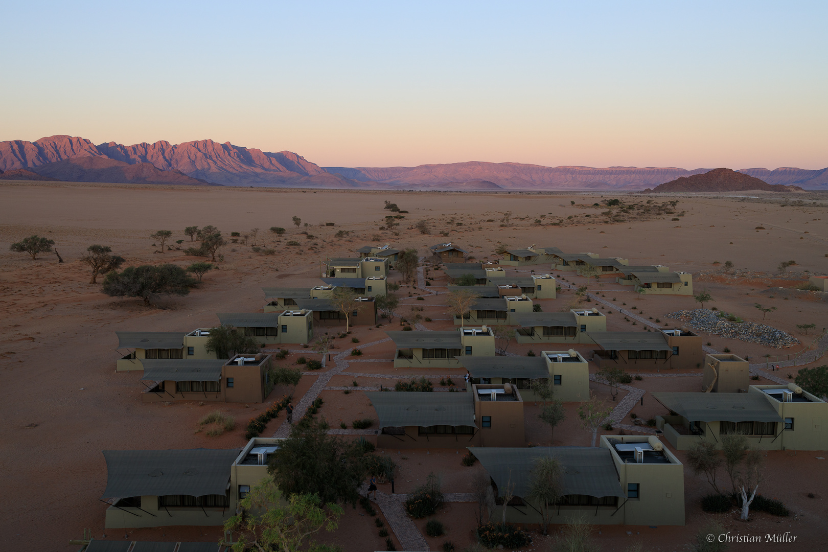 Sonnenuntergang im Namib Naukluft Park