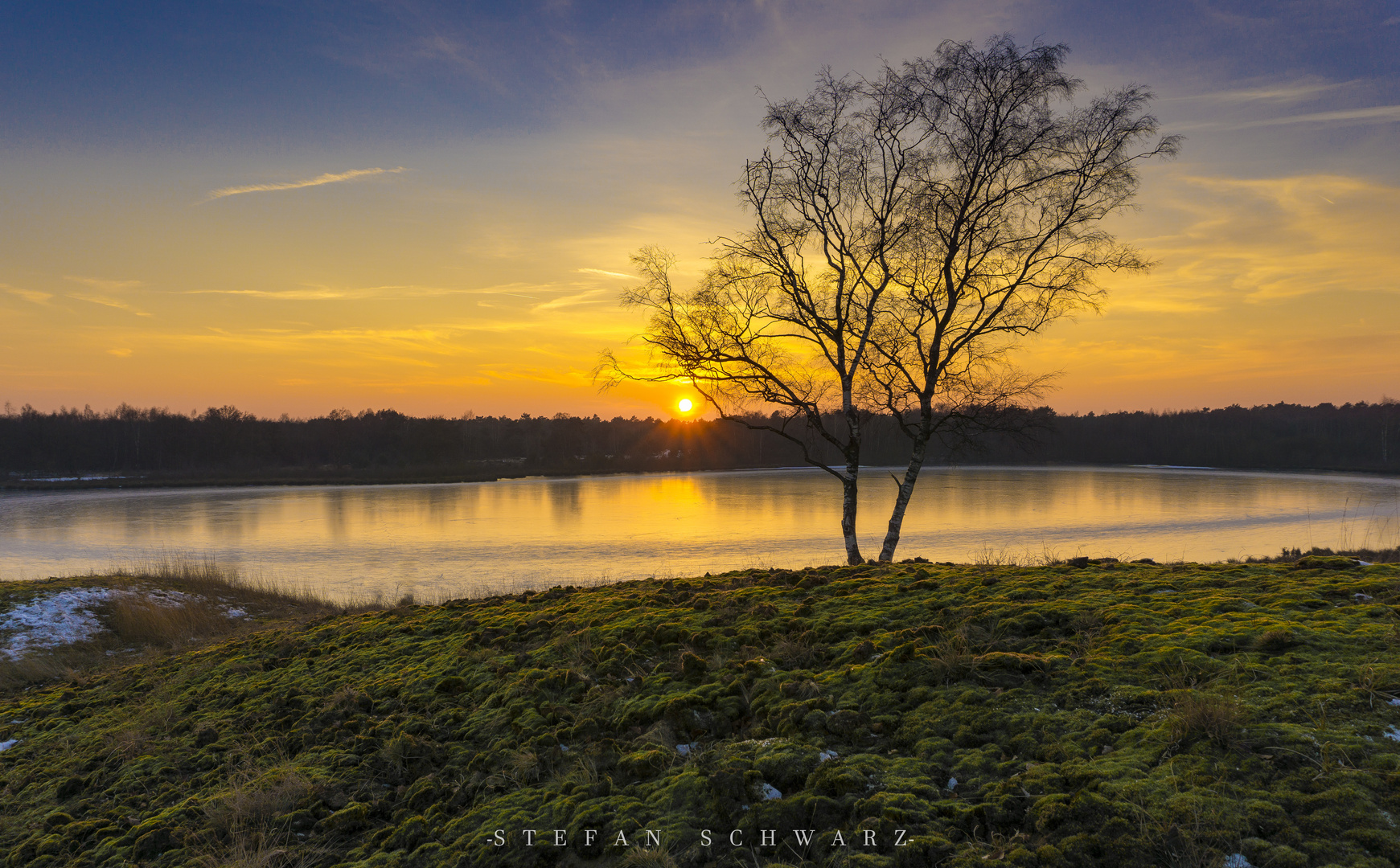 Sonnenuntergang im Nationalpark De Maasduinen