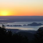 Sonnenuntergang im Nationalpark Puyehue