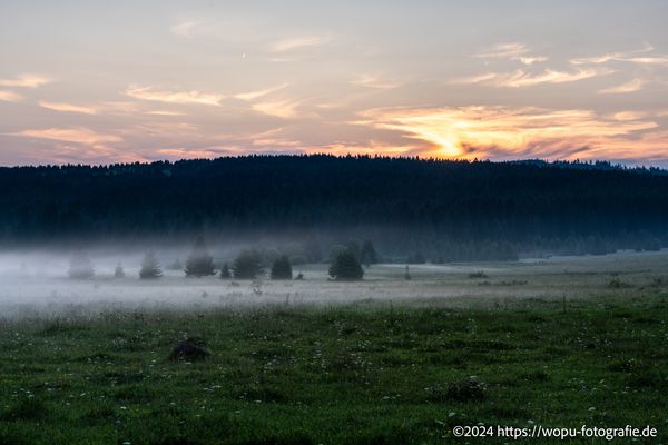 Sonnenuntergang im Nationalpark Sumava