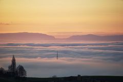 Sonnenuntergang im Nebel 2