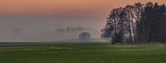 Sonnenuntergang  im Nebel