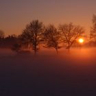 Sonnenuntergang im Nebel