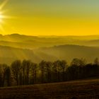 Sonnenuntergang im Nebeldunst