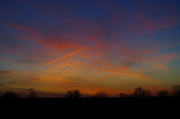 Sonnenuntergang im Norden Deutschlands