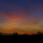 Sonnenuntergang im Norden Deutschlands