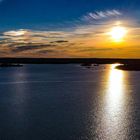 Sonnenuntergang im Norden Schwedens