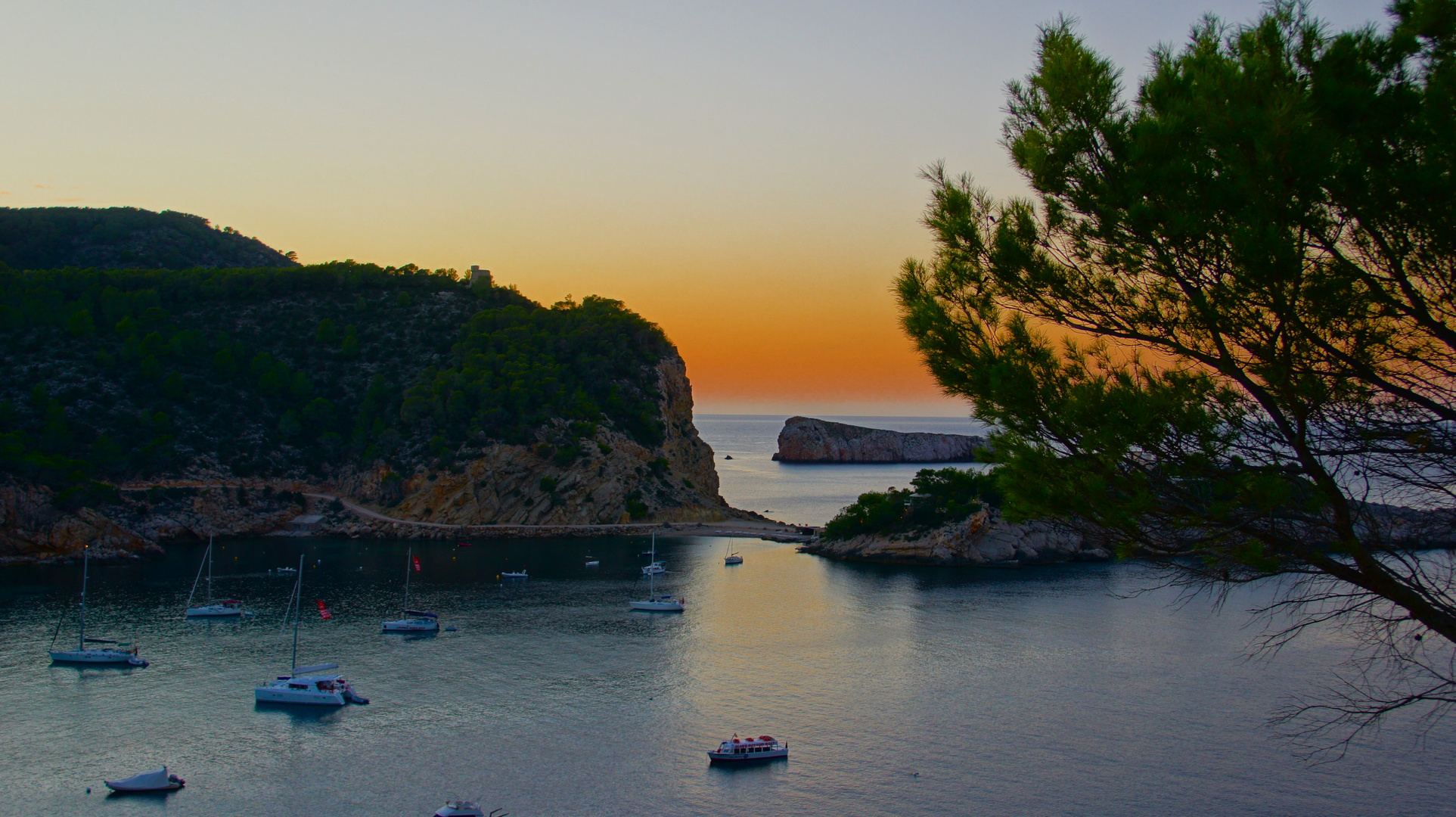 Sonnenuntergang im Norden von Ibiza