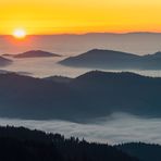 Sonnenuntergang im Nordschwarzwald