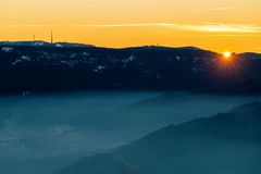 Sonnenuntergang im Nordschwarzwald