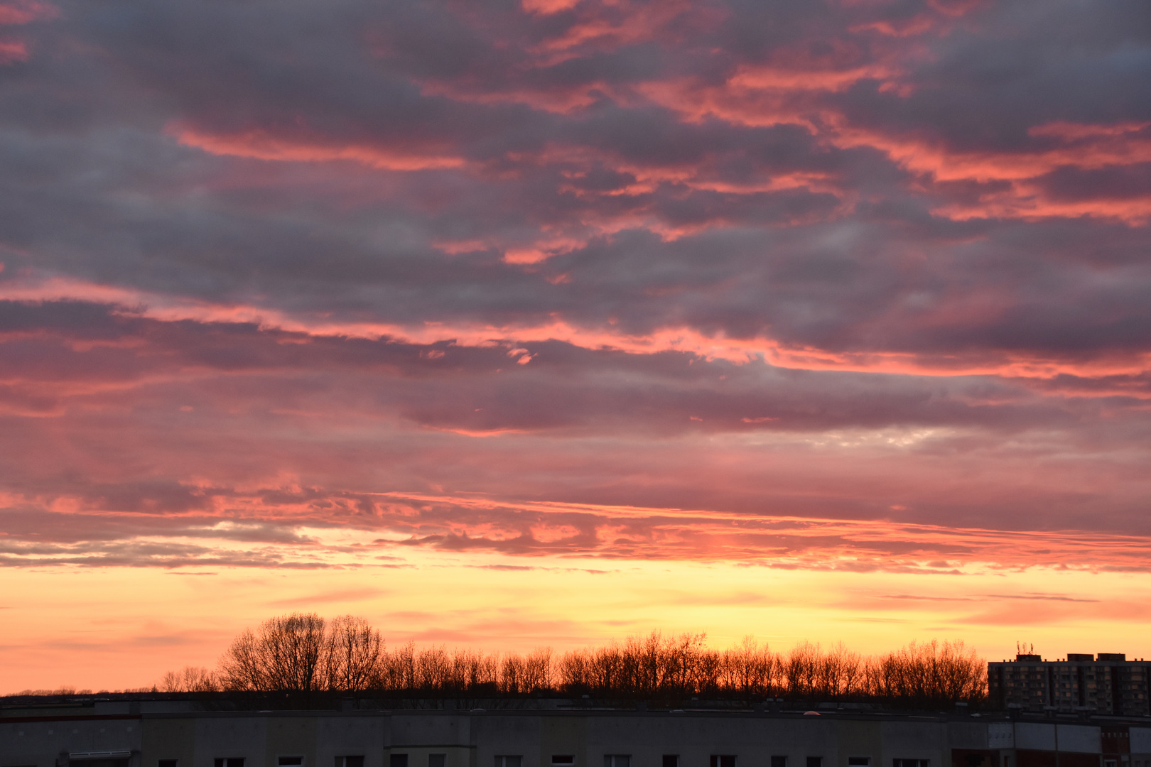 Sonnenuntergang im Nordwesten von Rostock