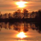 Sonnenuntergang im NSG Teichgebiet Niederspree bei Rietschen