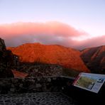 Sonnenuntergang im oberen Valle Gran Rey