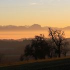 Sonnenuntergang im Oberösterreichischen Alpenvorland