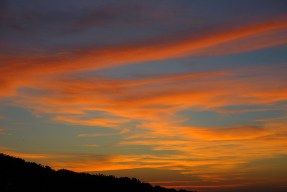 Sonnenuntergang im Odenwald