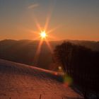 Sonnenuntergang im Odenwald