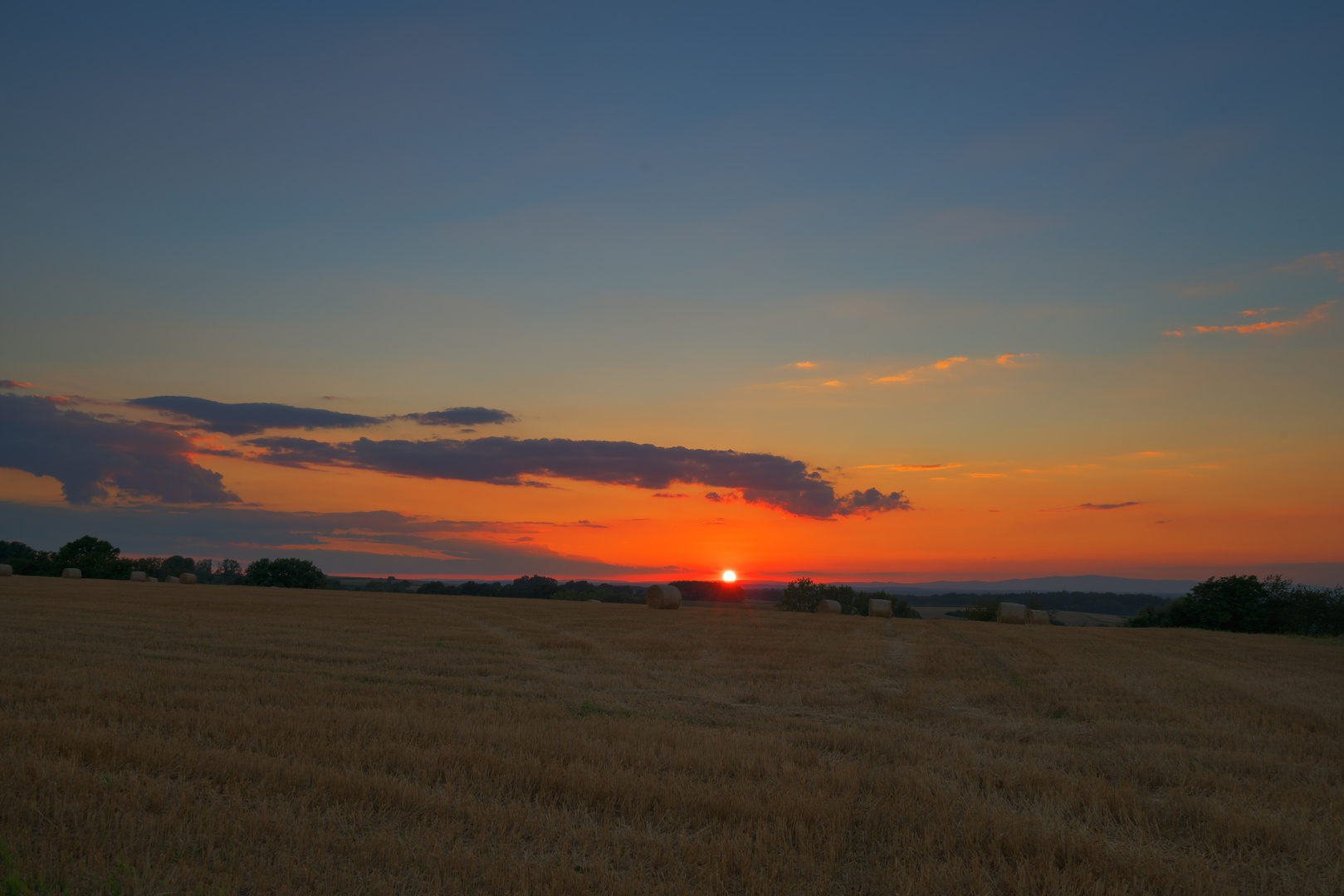 Sonnenuntergang im Odenwald