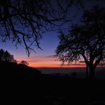 Sonnenuntergang im Odenwald