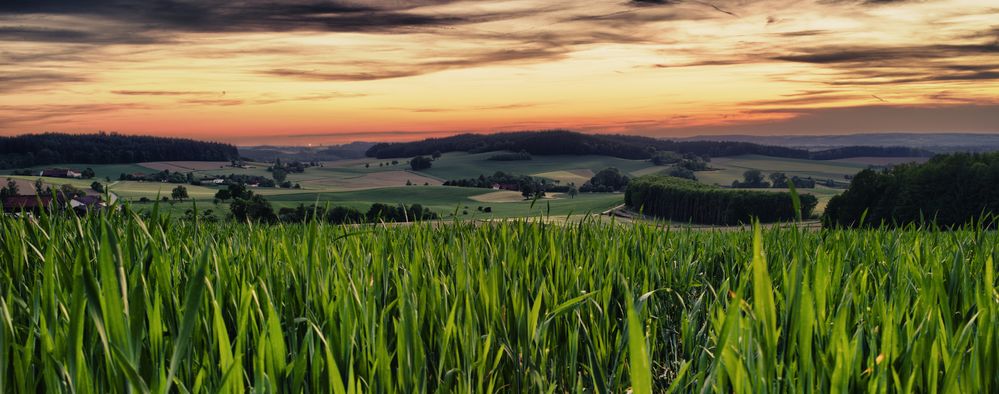 Sonnenuntergang im österreichischen Innviertel von Ghostbook 