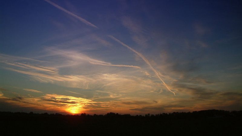 Sonnenuntergang im Oktober