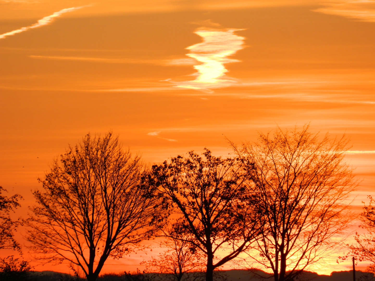 Sonnenuntergang im Oktober