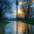 Sonnenuntergang im Olympiapark //2.0