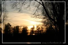 Sonnenuntergang im Olympiapark