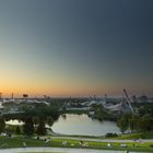 Sonnenuntergang im Olympiapark