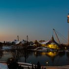 Sonnenuntergang im Olympiapark