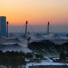 Sonnenuntergang im Olympiapark