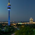 Sonnenuntergang im Olympiapark