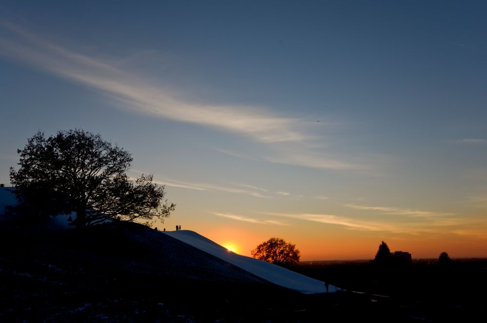 Sonnenuntergang im OlyPark von Golo (Jürgen Golombek) 
