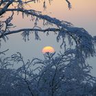 Sonnenuntergang im Omerland, auf der Eschenburg