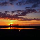 Sonnenuntergang im Oppenweher Moor