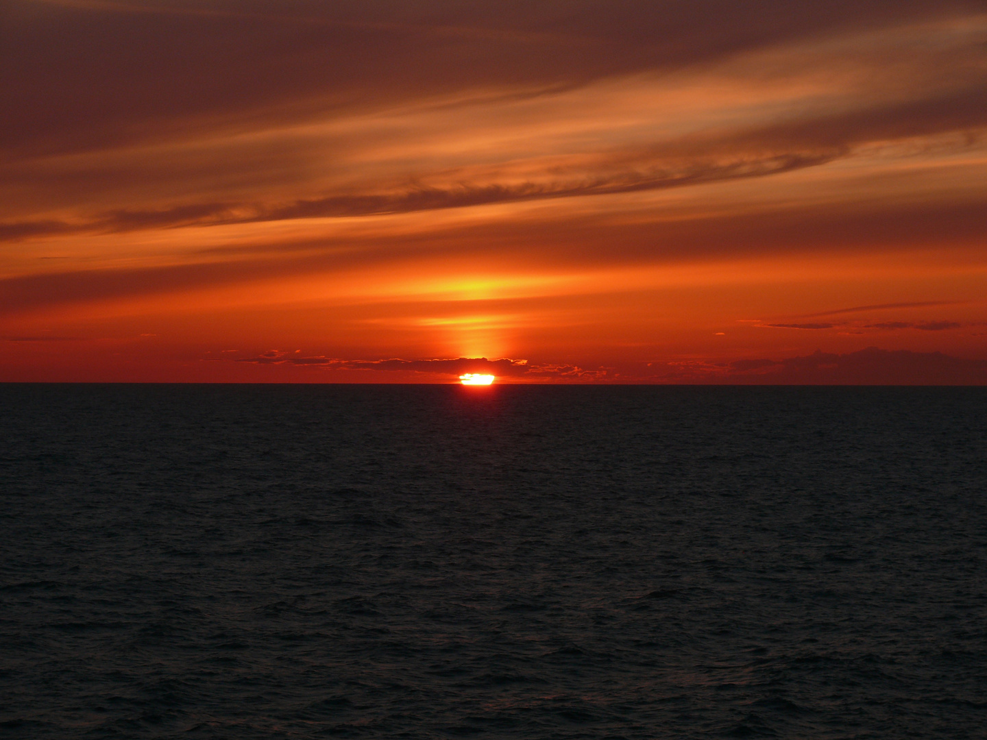 Sonnenuntergang im Oslofijord