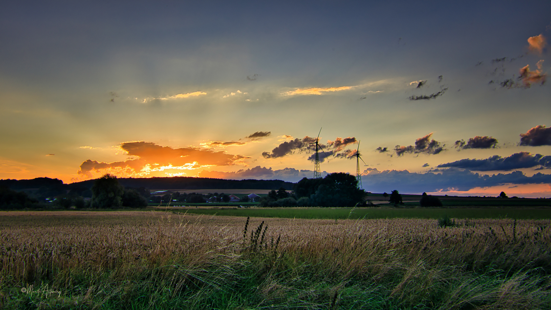 Sonnenuntergang im Osnabrücker Land 