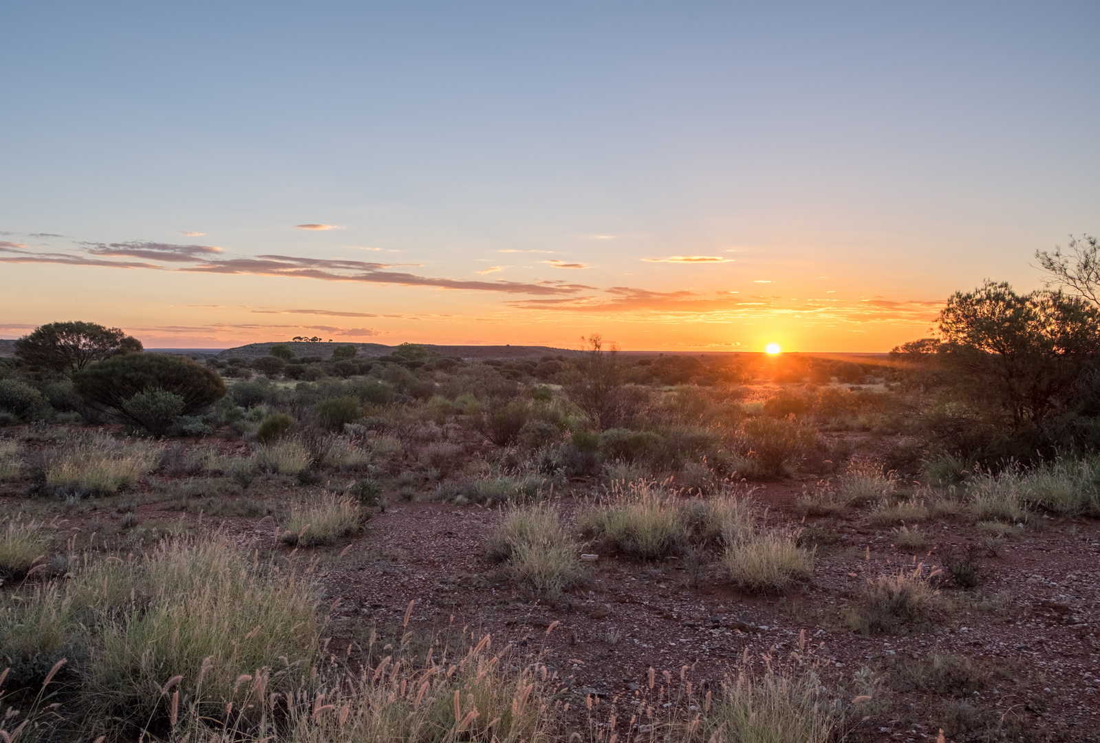 Sonnenuntergang im Outback