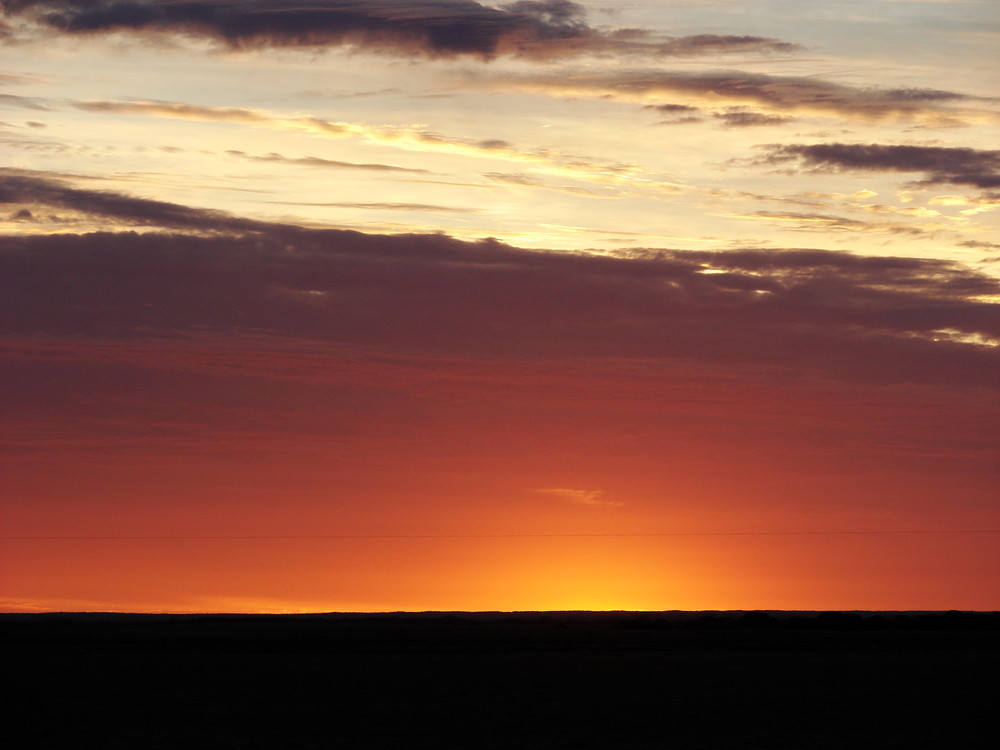 Sonnenuntergang im Outback