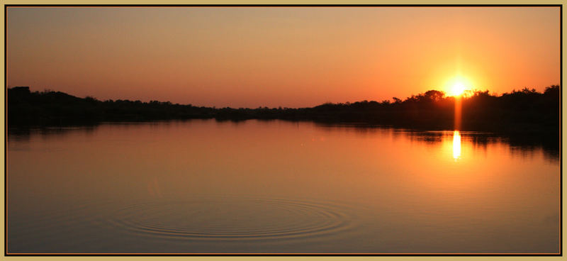 Sonnenuntergang im Paraguayschen Chaco