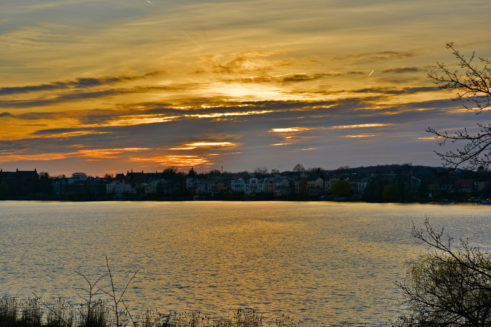 Sonnenuntergang im Park Babelsberg 2