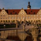 Sonnenuntergang im Park von Schloss Weikersheim 1