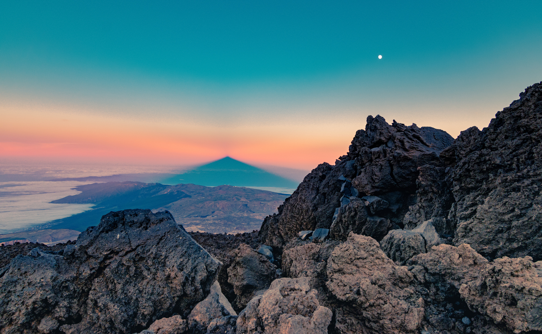 Sonnenuntergang im Parque Nacional del Teide